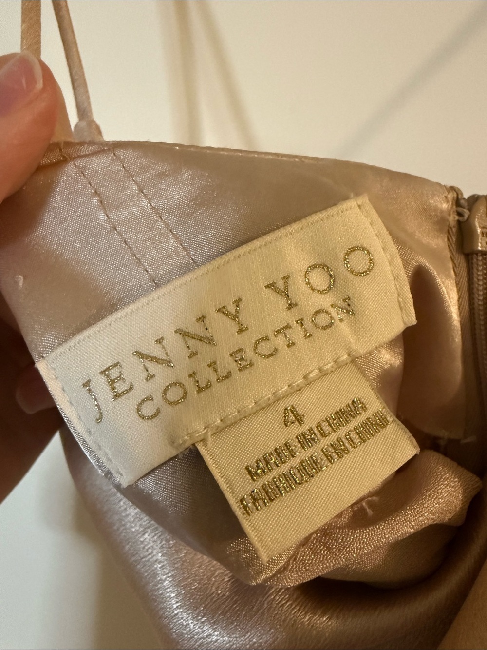 Jenny Yoo Chase Dress in Champagne - Picture 5 of 6